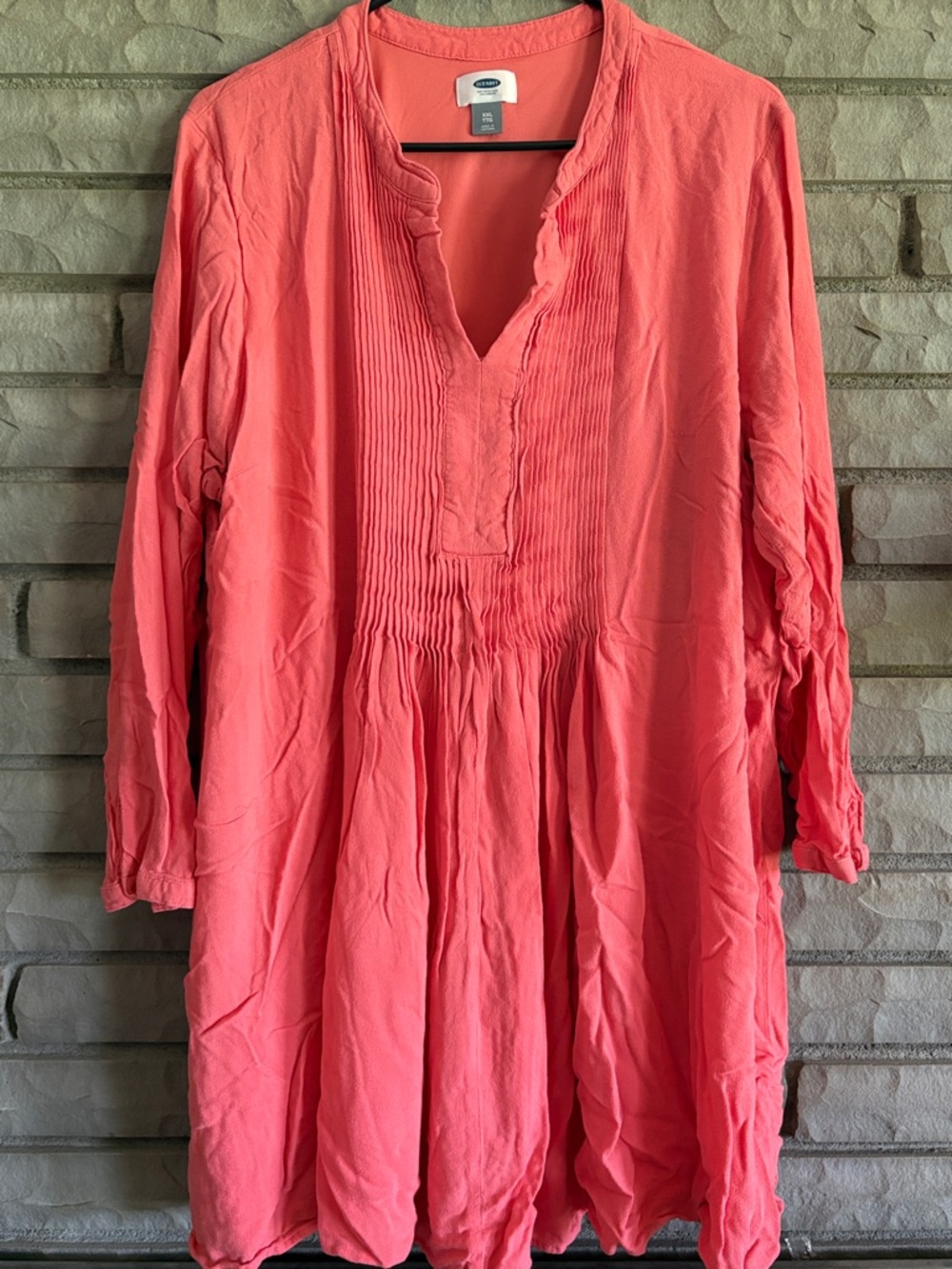 Coral Long Sleeve Tunic Top